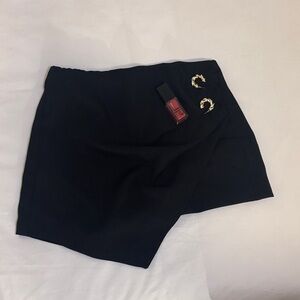 Bershka Black Skort